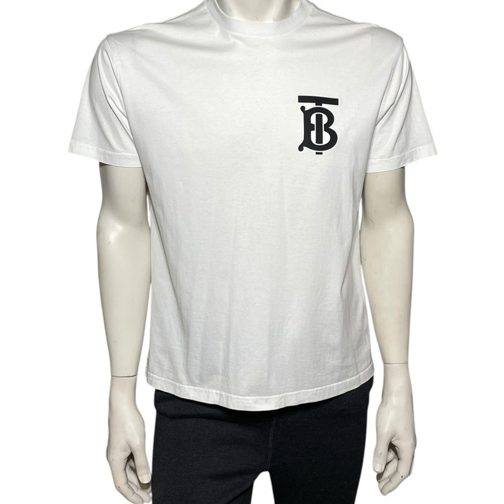Burberry TB Monogram T-Shirt – White Cotton